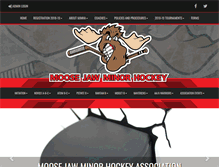 Tablet Screenshot of moosejawminorhockey.com